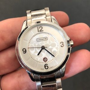 Coach women’s silver watch